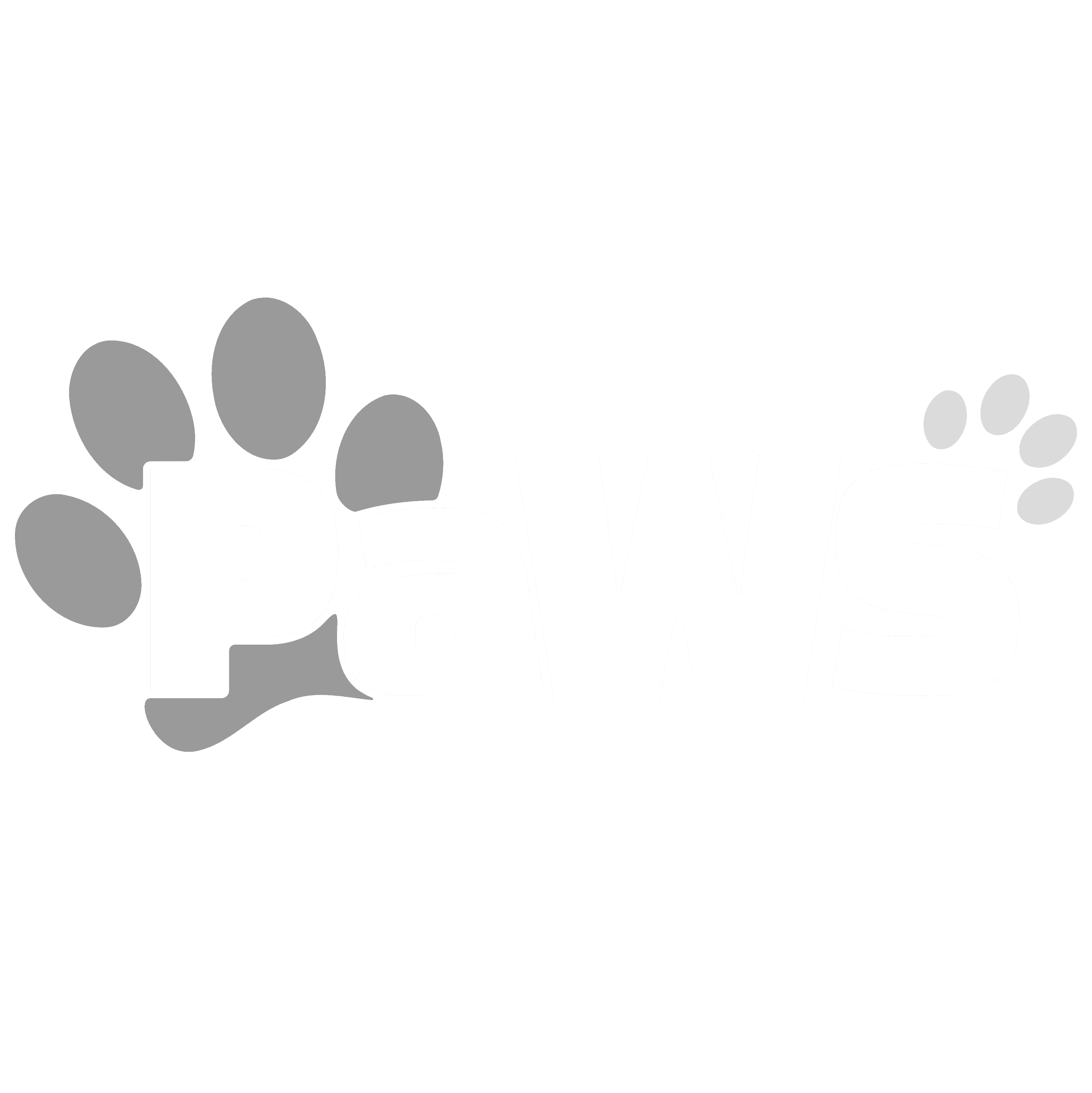 PaWS Logo S/W auf Schwarz